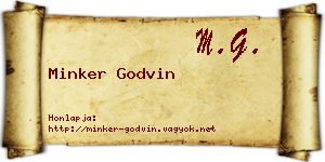 Minker Godvin névjegykártya